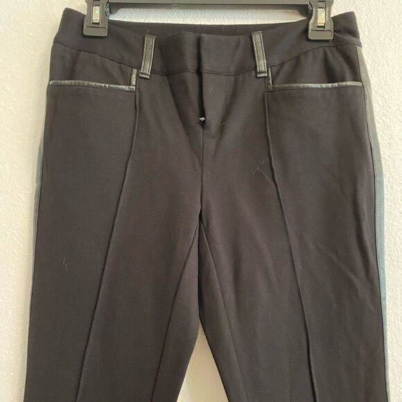 INC International Concepts Black Trousers Side Stripe Size 4 UB-11 - Picture 2 of 11